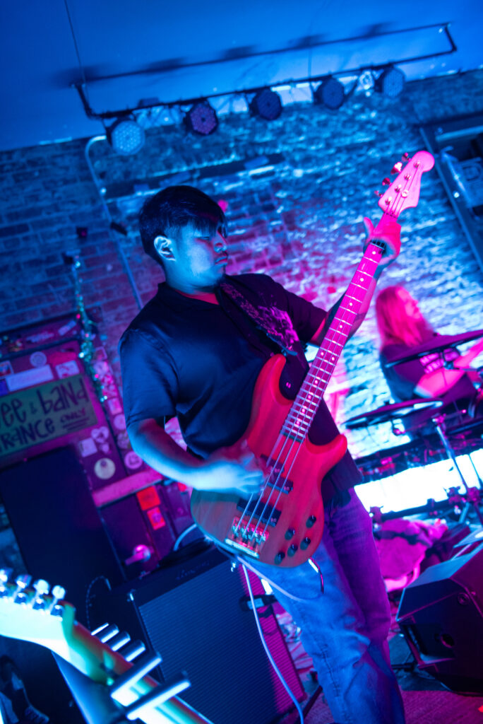 Luis from Cigarette Trees performing at the Green Lantern
